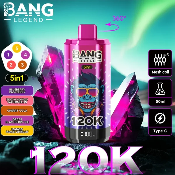 Bang Legend 120k 5in1 Disposable Vape Wholesale